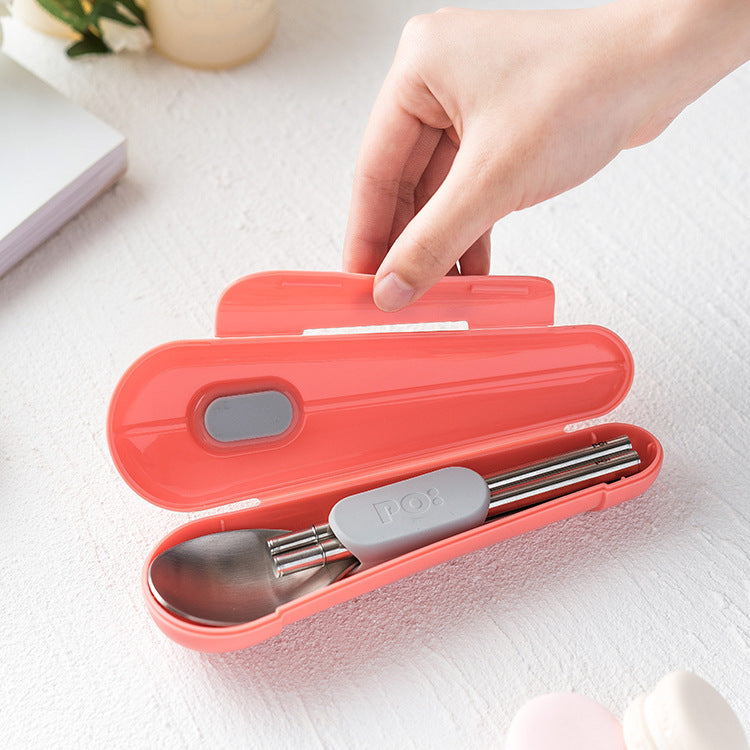 Denmark Po Chopsticks Spoon Spoon Set Portable Travel Student
