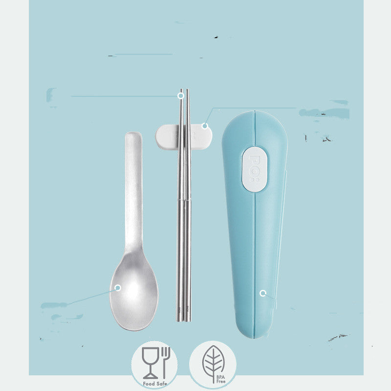 Denmark Po Chopsticks Spoon Spoon Set Portable Travel Student
