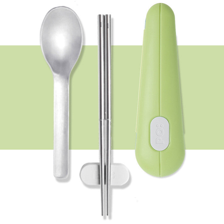 Denmark Po Chopsticks Spoon Spoon Set Portable Travel Student