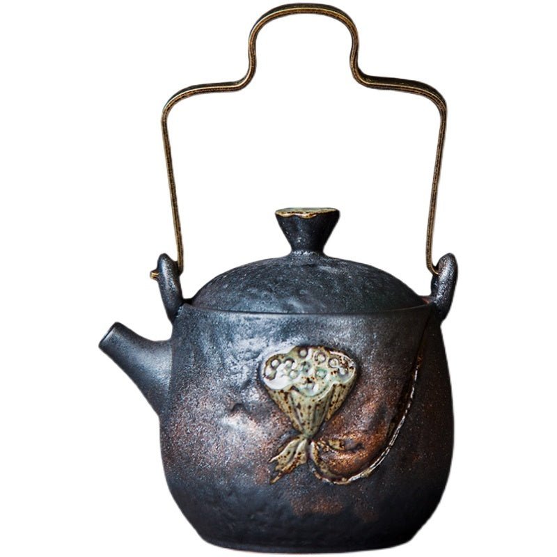 Handmade Ceramic Teapot Japanese Style Retro