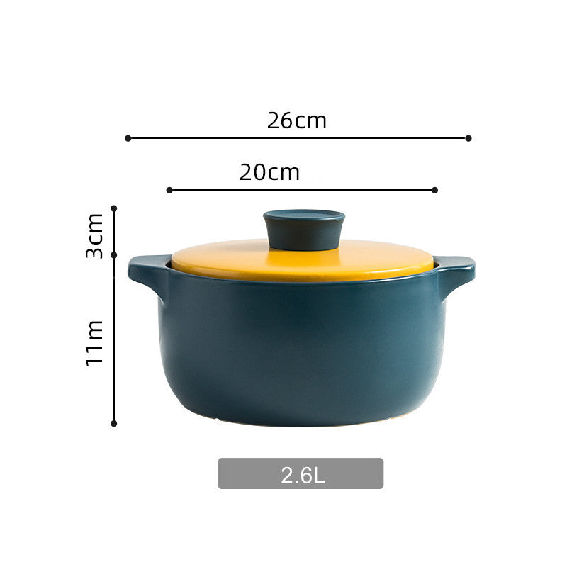 Casserole Pot Soup Household Hot High Temperature Resistant Flame Large Capacity