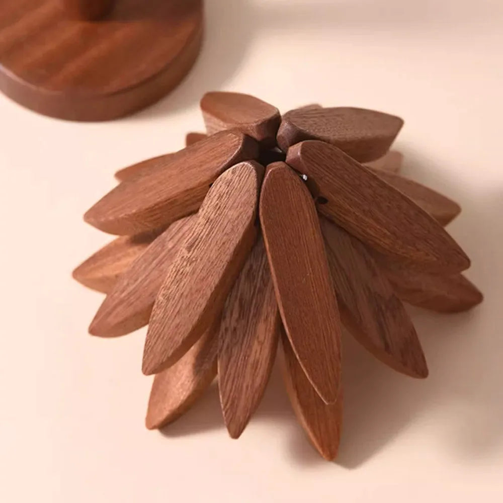 Wooden Coasters Trivets Set