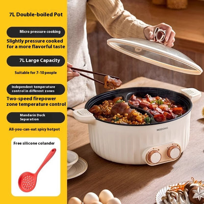 6 L 8L Large Capacity Mandarin Duck Electric Chafing Dish Household Multi-functional Integrated Dormitory Students