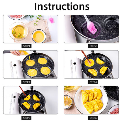Fried Egg Magic Pot Seven Hole Omelette Pot Household