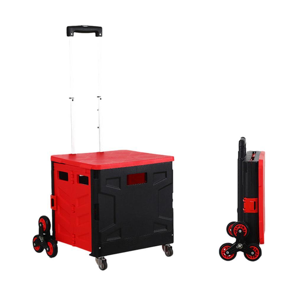 Outdoor Picnic Wheeled Outdoor Picnic Cart Home Supermarket Shopping Small Trailer
