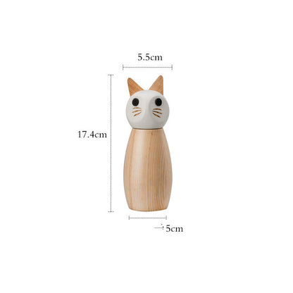 Hand operated old wooden grinding bottle