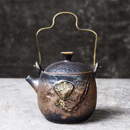 Handmade Ceramic Teapot Japanese Style Retro