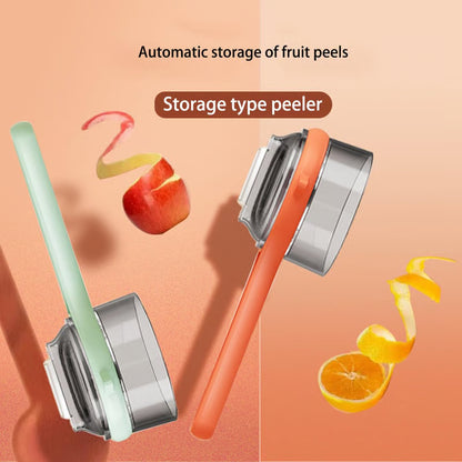 Double-sided Stainless Steel Blade Peeling Knife With Storage Boxs