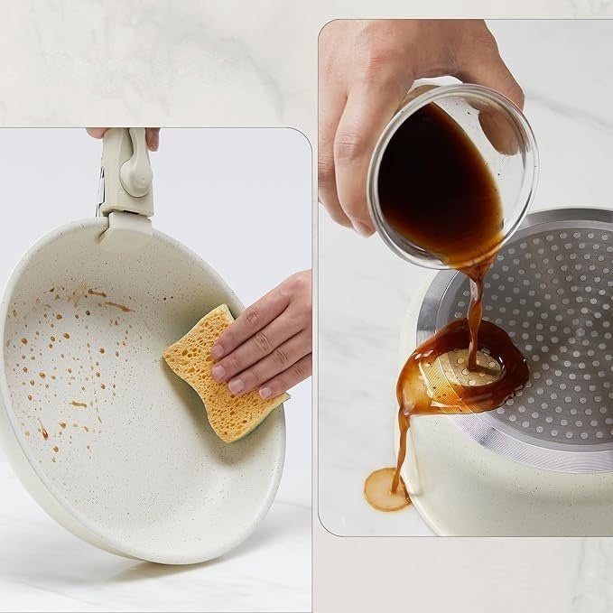 Removable Handle Pot Home Use Set