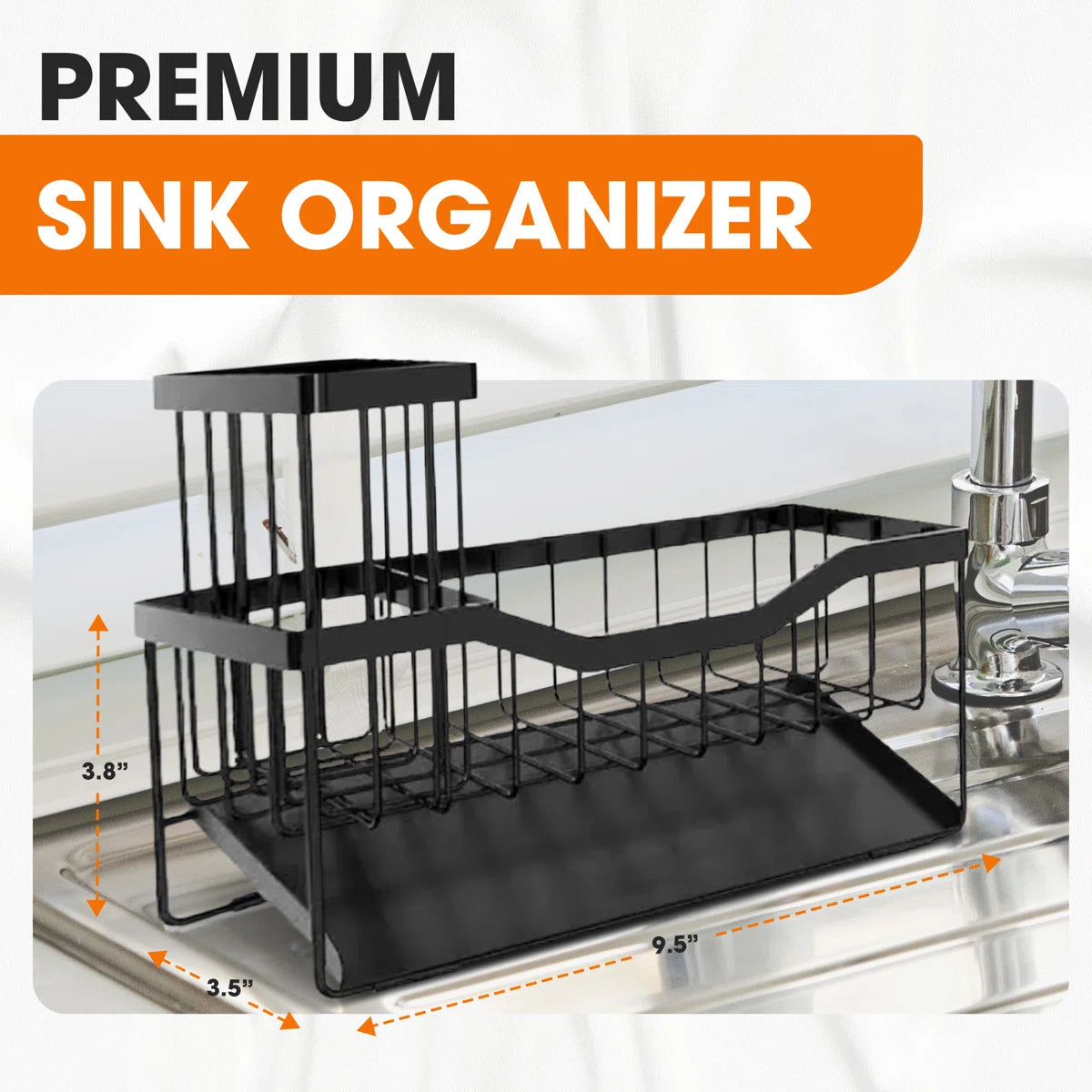 Sink Caddy Sponge Holder for Kitchen