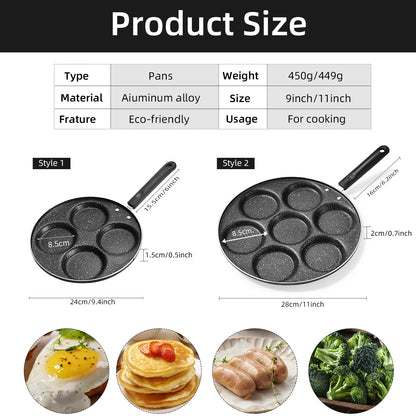 Fried Egg Magic Pot Seven Hole Omelette Pot Household