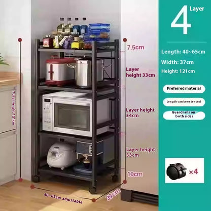 Kitchen Shelf Floor Standing Multi-layer