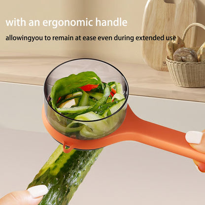 Double-sided Stainless Steel Blade Peeling Knife With Storage Boxs