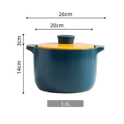 Casserole Pot Soup Household Hot  High Temperature Resistant Flame Large Capacity