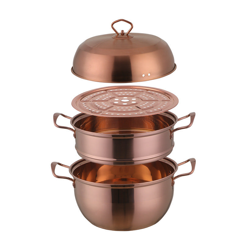 Household Large-capacity Thickened Stainless Steel Double-layer Steamer