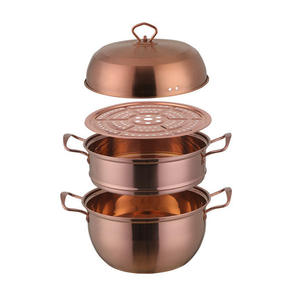 Household Large-capacity Thickened Stainless Steel Double-layer Steamer