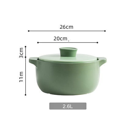 Casserole Pot Soup Household Hot  High Temperature Resistant Flame Large Capacity